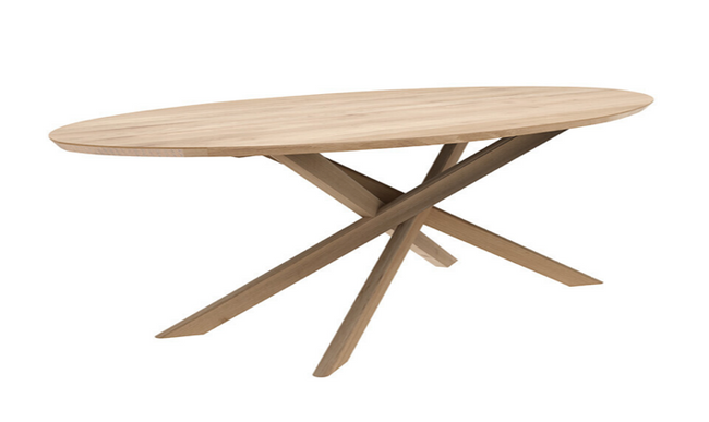 Ethnicraft oval dining table hotsell