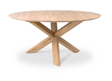 oak circle round dining table