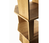 oak stairs column
