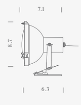 projecteur 165 pincer clip