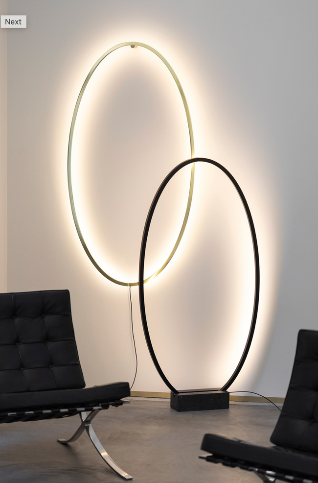 ellisse floor/wall lamp