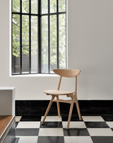oak eye dining chair