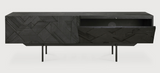 teak graphic tv cupboard