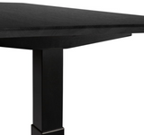 oak bok black varnished oak top for adjustable desk