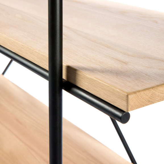 oak rise rack, varnished