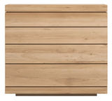 oak burger chest of drawers