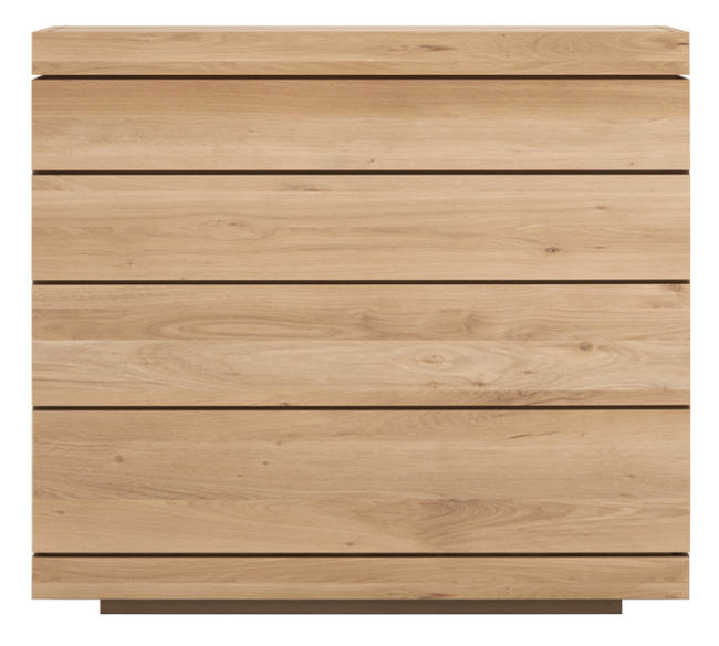 oak burger chest of drawers