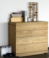 oak burger chest of drawers