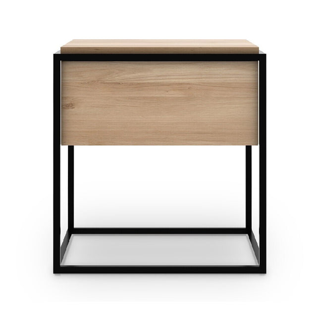 oak monolit bedside table - 1 drawer
