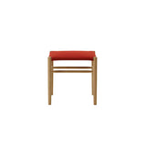 maruni lightwood stool, low, cushioned