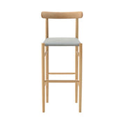 maruni lightwood barstool, high, cushioned