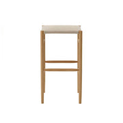 maruni lightwood stool, high, cushioned