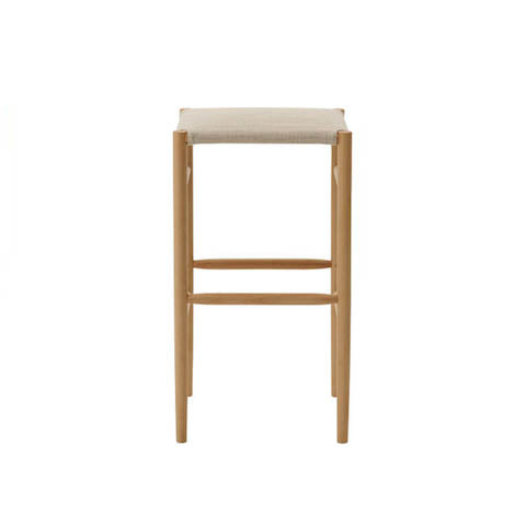 maruni lightwood stool, high, cushioned