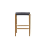 maruni lightwood stool, mid, cushioned