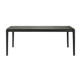 oak bok black dining table