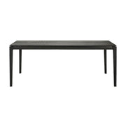 oak bok black dining table