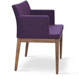 so wood arm chair