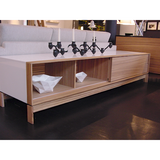 cecchini sliding door credenza (wood base)