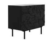 teak graphic chest of drawers