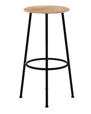 oak baretto bar stool