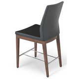 cite pa wood stool, high backrest