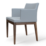 so wood arm chair