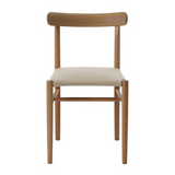 maruni lightwood chair, cushioned