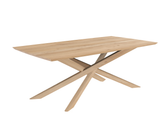 natural oak mikado rectangular dining table