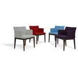 so wood arm chair