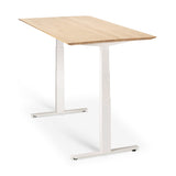oak bok adjustable desk frame only
