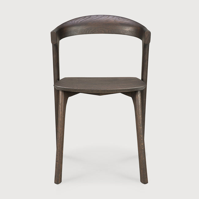 oak bok brown dining chair, varnished