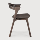 oak bok brown dining chair, varnished