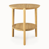 oak bok side table