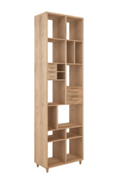 oak pirouette book rack
