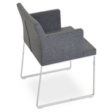 so sled arm chair