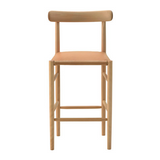 maruni lightwood bar stool, mid, cushioned