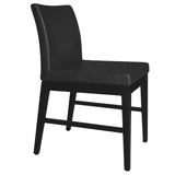 aa wood dining chair with stretchers