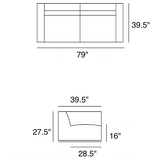 prostoria match two-piece sofa