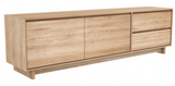 oak wave TV cupboard