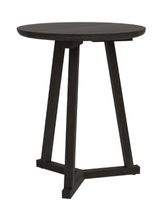 oak tripod side table