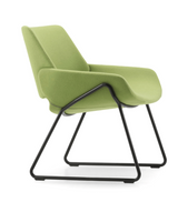 prostoria monk metal lounge chair