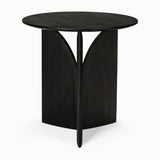 teak fin side table