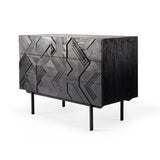 teak graphic chest of drawers
