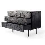 teak graphic chest of drawers