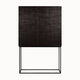 teak grooves storage cupboard