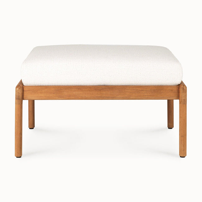 Outdoor outlet teak ottoman