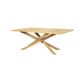 natural oak mikado rectangular dining table