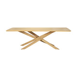 natural oak mikado rectangular dining table