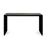 oak u black desk