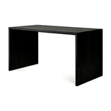 oak u black desk